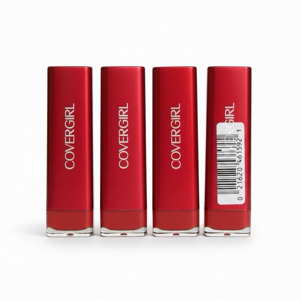 4 PACK Covergirl Colorlicious Lipstick Long Lasting - 295 Succulent Cherry